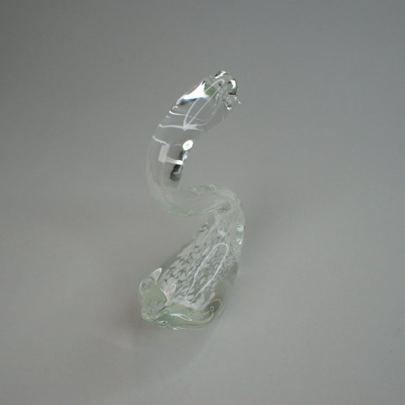 Murano Style Blown Glass Swan - Picture 7 of 9